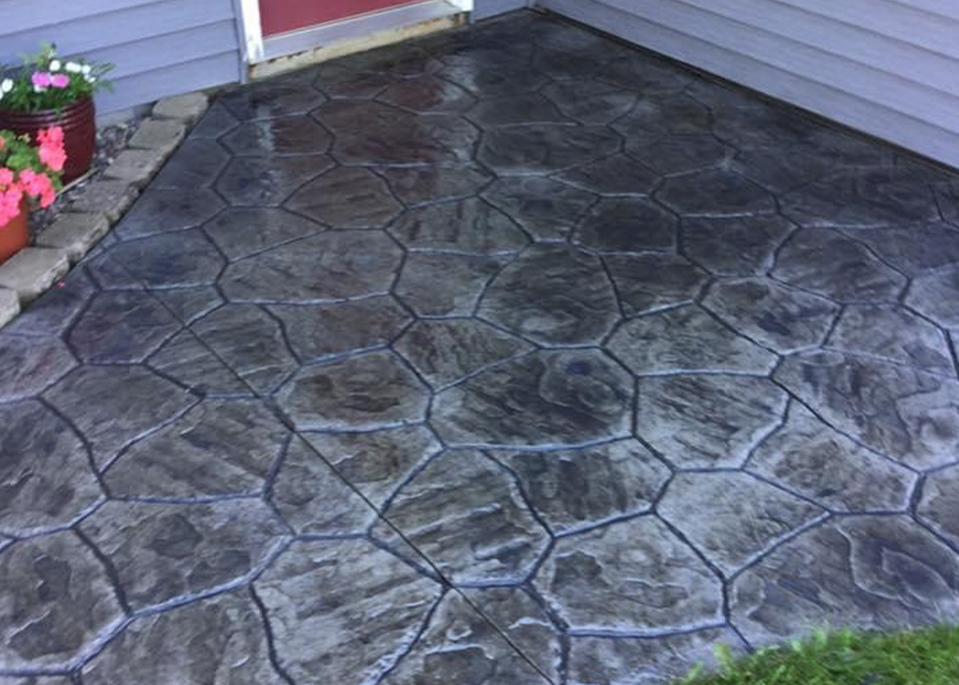 Concrete Creations of Wisconsin Ringle, Antigo, Wausau, and Northeastern WI stamped backyard patio