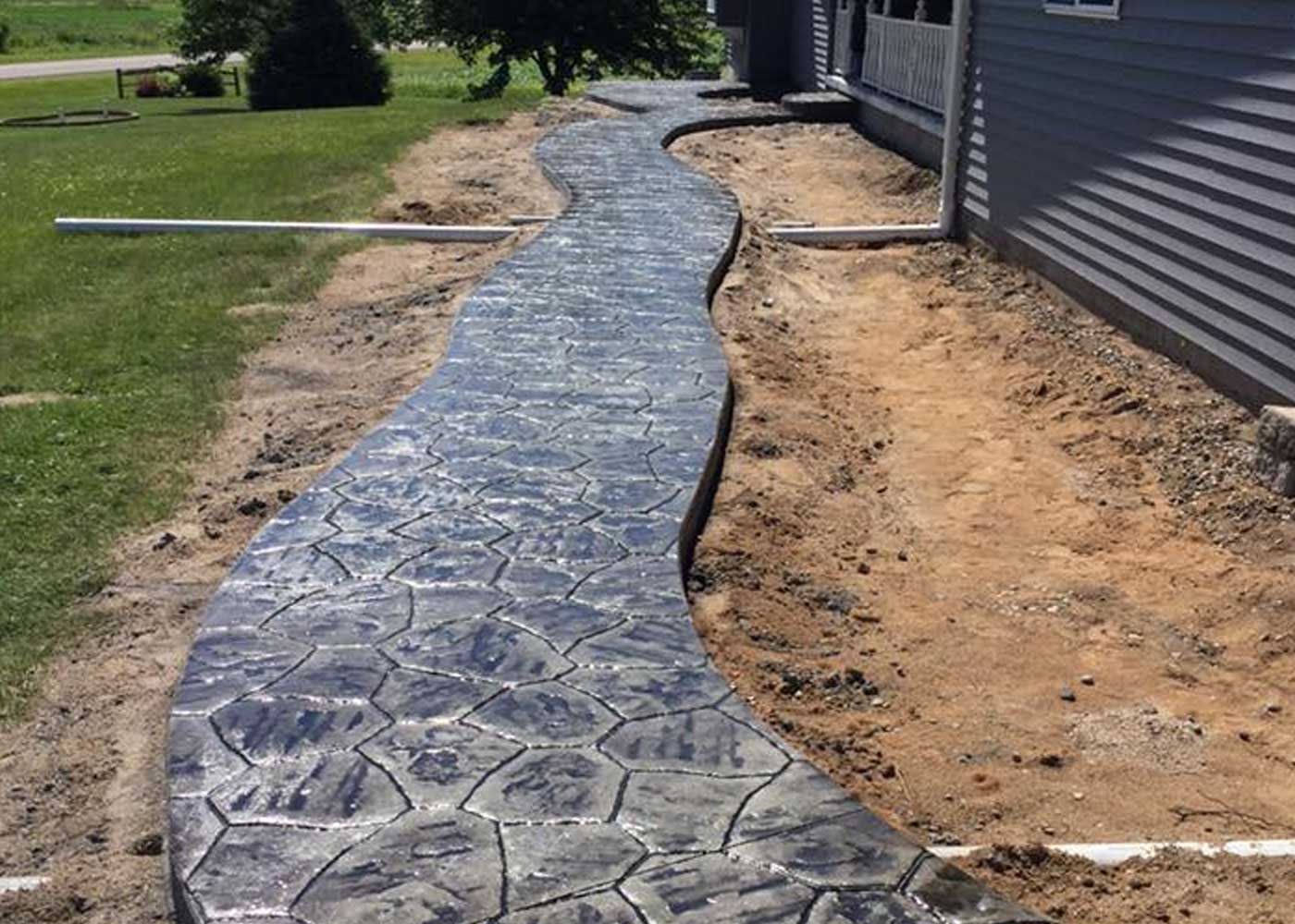 Concrete Creations of Wisconsin Ringle, Antigo, Wausau, and Northeastern WI stamped walkway