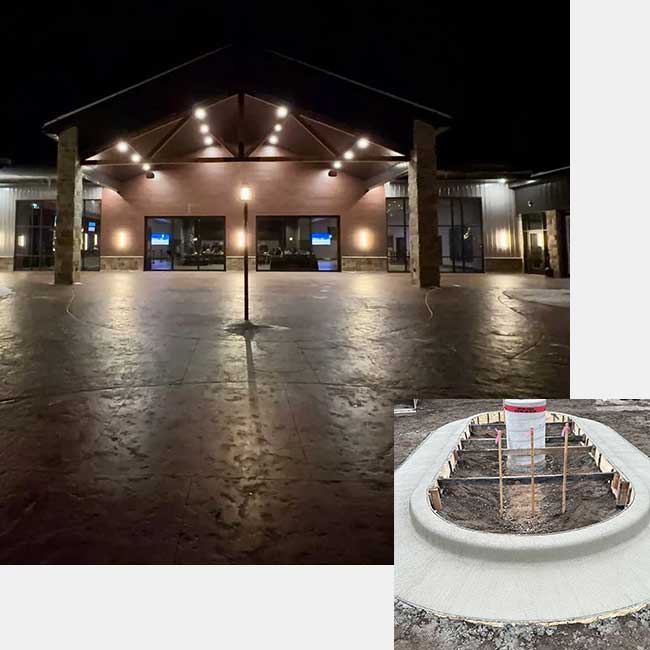 Concrete Creations commercial concrete work